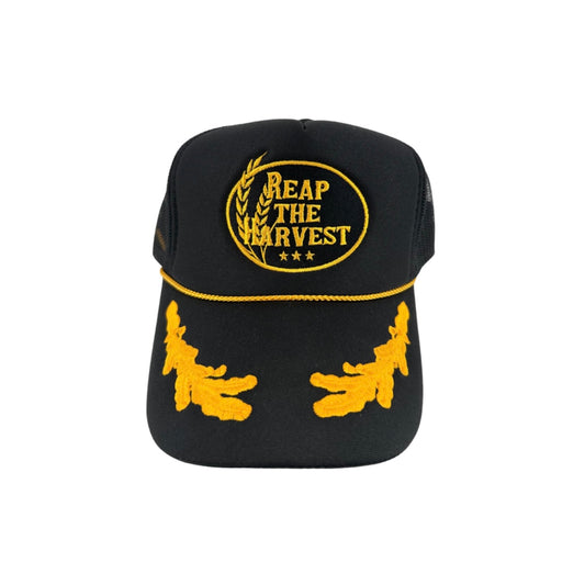 Black & Gold Trucker Cap